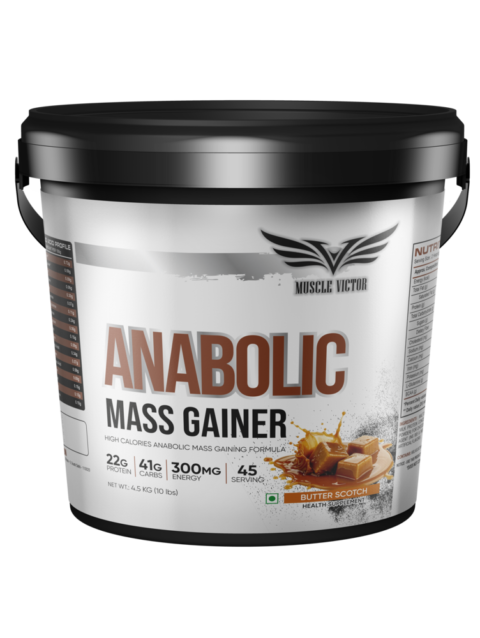 Anabolic Mass Gainer, Butter Scotch 4.5kg (Round)