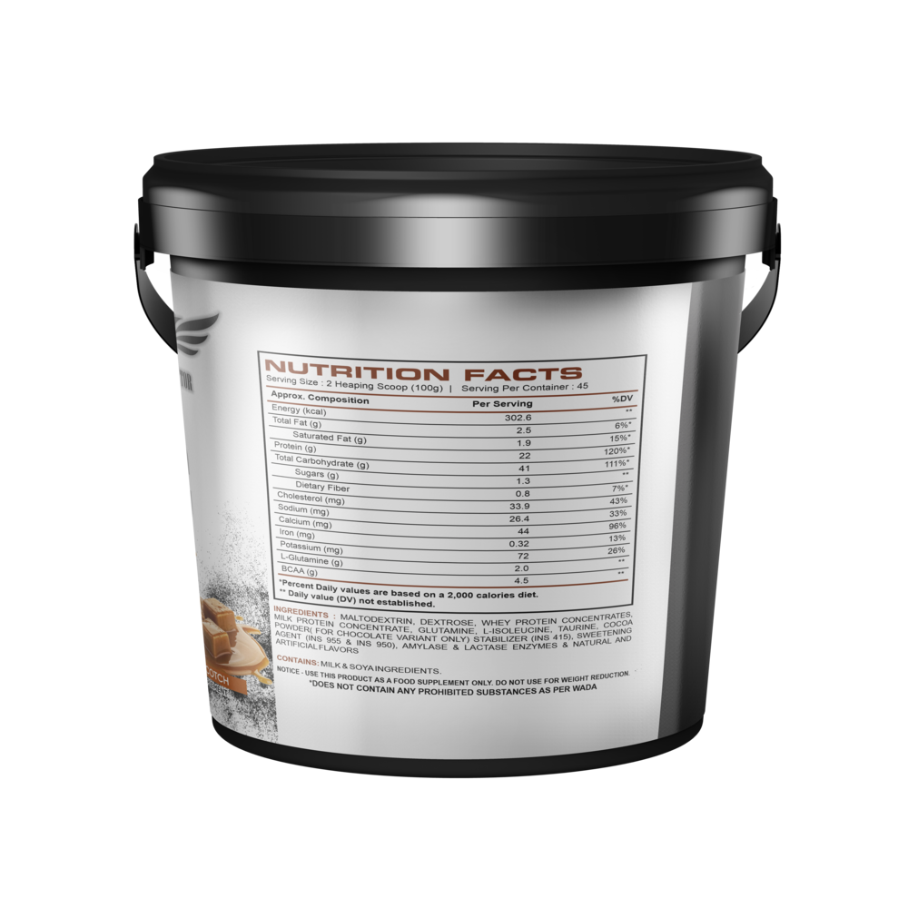 Anabolic Mass Gainer, Butter Scotch 4.5kg (Round) - Image 3