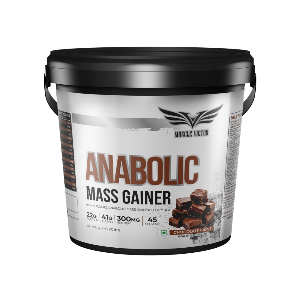 Anabolic Mass Gainer, Chocolate Fudge 4.5kg (Round)